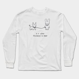 Bunny and Cat Long Sleeve T-Shirt